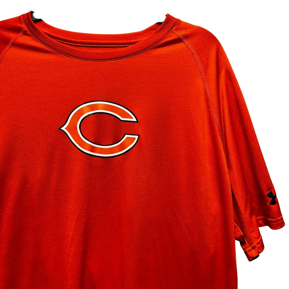 Under Armour Chicago Bears NFL Combine Authentic‎ Mens XL Orange Athletic